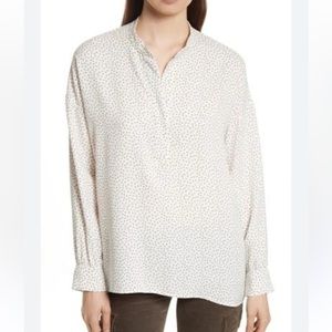 Vince Celestial Polka Dot Stretch
Silk Top Size L